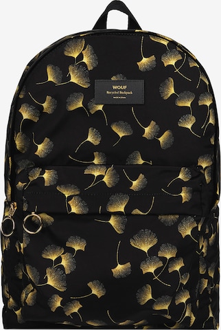 Wouf Backpack in Black: front