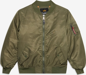 ALPHA INDUSTRIES Between-Season Jacket 'MA-1' in Green: front