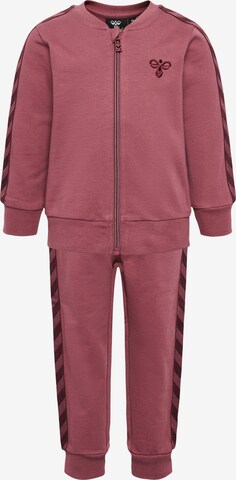 Hummel Sports Suit in Pink: front