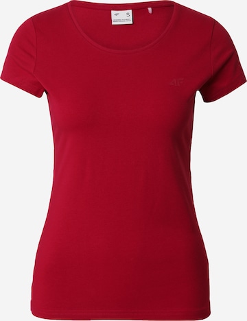4F - Camiseta funcional 'F0906' en rojo: frente