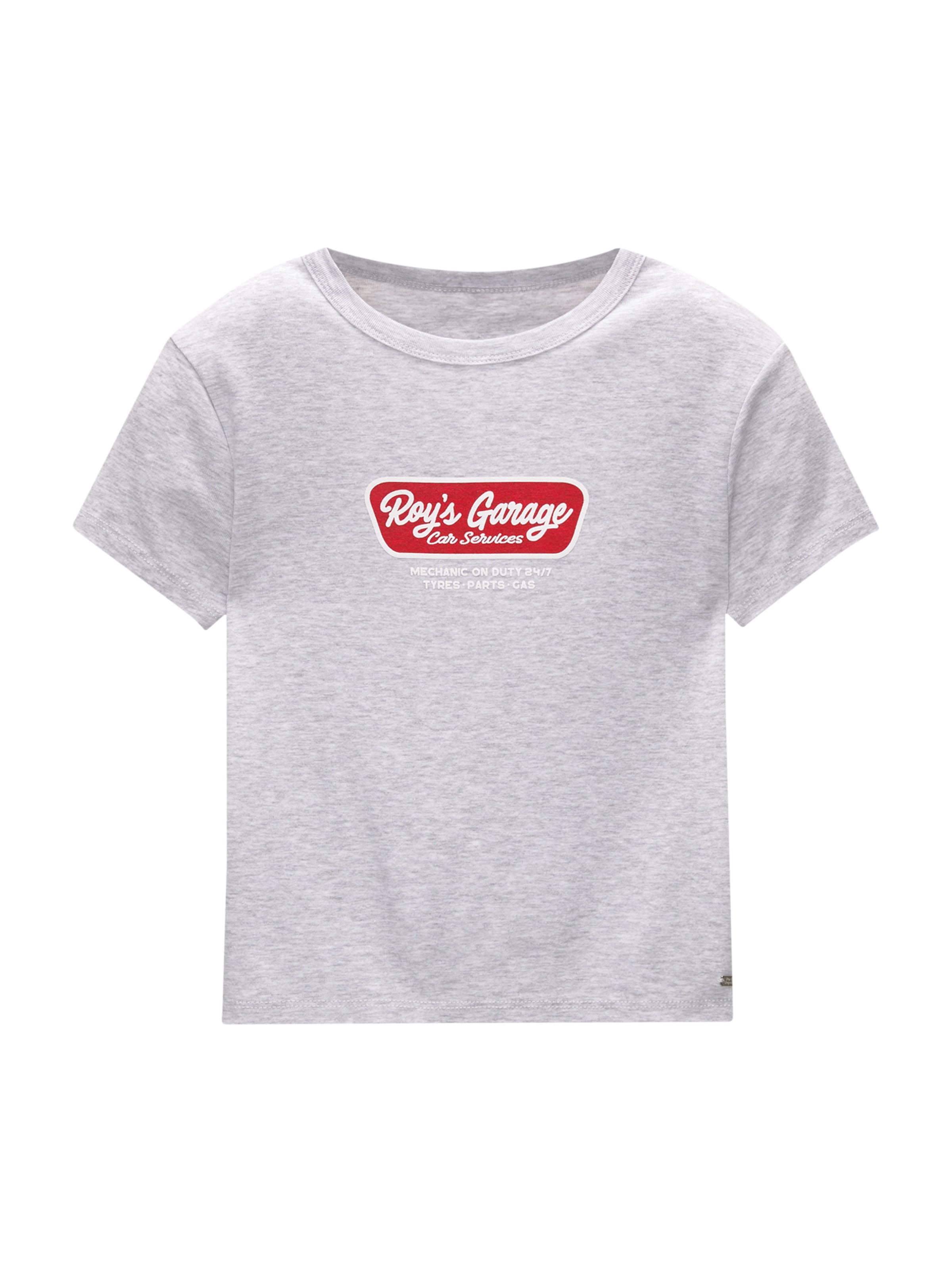 Pull&Bear T-shirt i grå: framsida