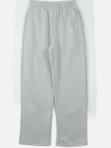 HEFTYKA Loose fit Workout Pants 'OPEN' in Grey: front