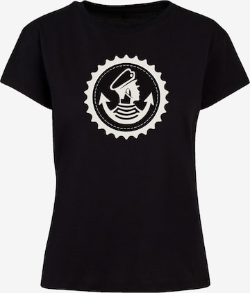 F4NT4STIC T-Shirt 'Knut und Jan Hamburg' in Schwarz: Vorderseite