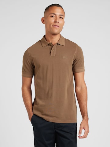 BOSS Poloshirt 'Prime' in Braun: Vorderseite