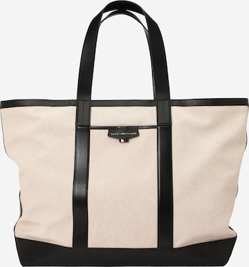 TOMMY HILFIGER - Shopper em bege: frente