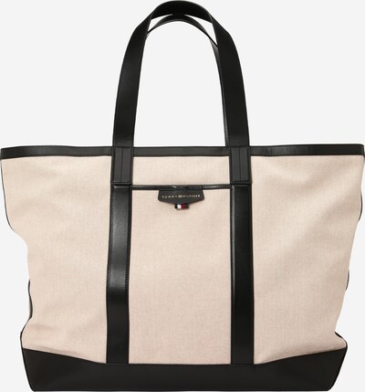 TOMMY HILFIGER Cabas en beige clair / noir, Vue avec produit