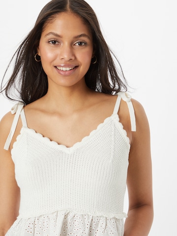 ONLY Knitted Top 'Kristin' in White
