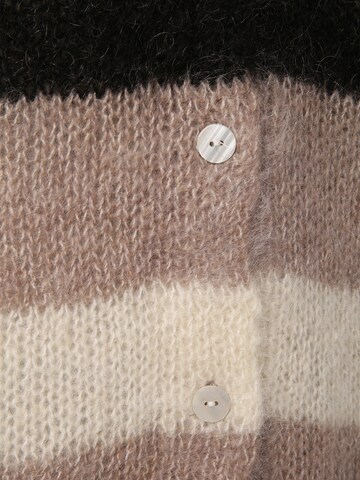 Y.A.S Knit cardigan 'Lambi' in Brown