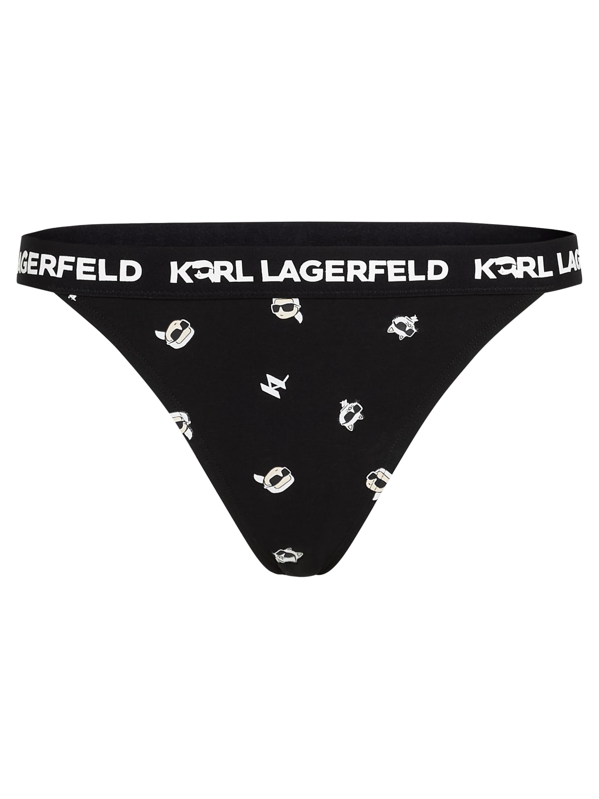 Slip Karl Lagerfeld en noir : devant