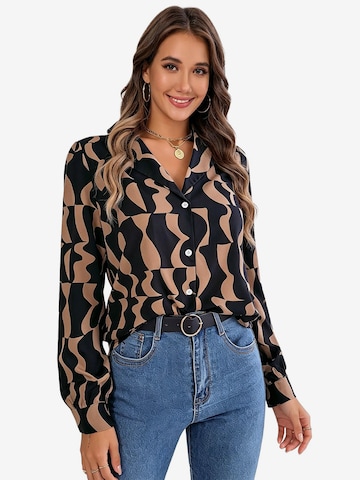 KoJooin Bluse in Braun: Vorderseite