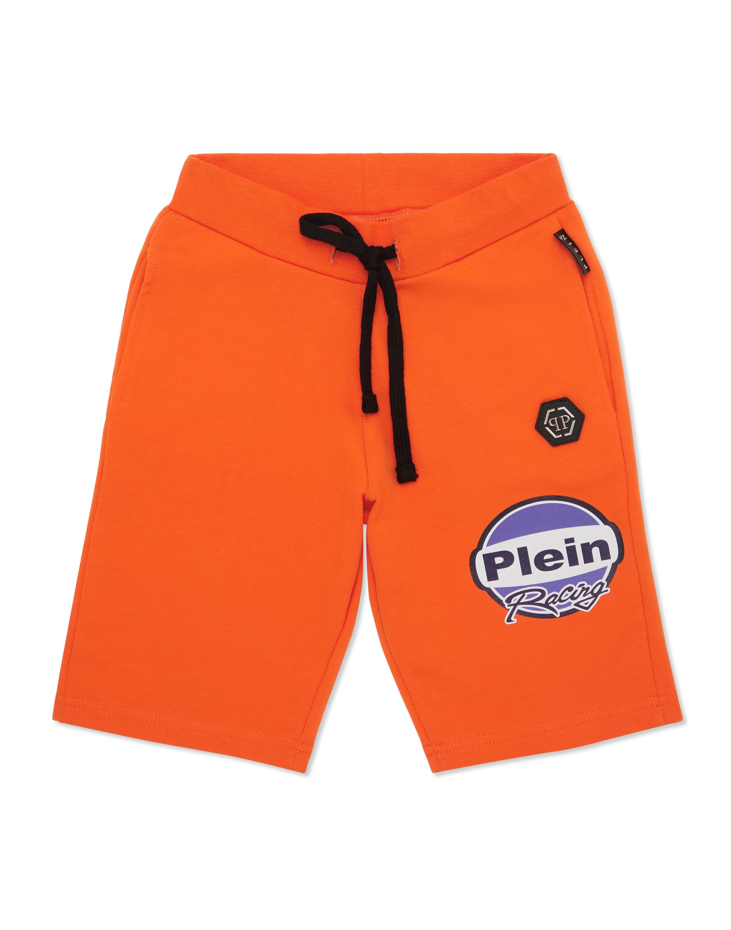 Philipp Plein Baggy Shorts 'Racing' in Orange: Vorderseite