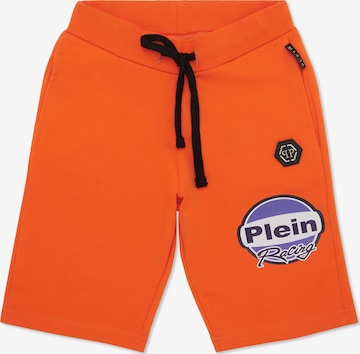 Philipp Plein Baggy Shorts 'Racing' in Orange: Vorderseite