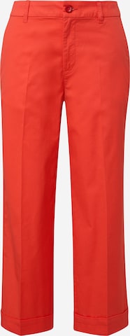 s.Oliver Wide leg Pleated Pants in Orange: front