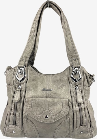Borsa a spalla di Kumixi in grigio: frontale