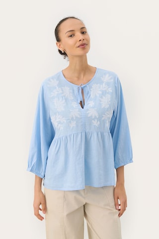 Part Two Blouse 'Gwendina' in Blauw: voorkant