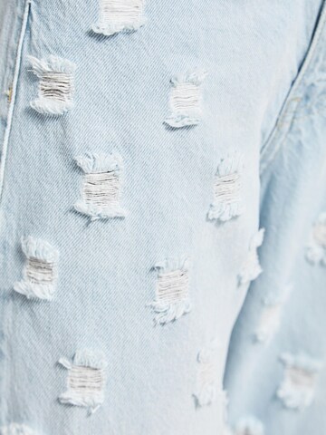 IT'S BASIC Regular Jeans 'Straight High Rise Jeans' in Blauw