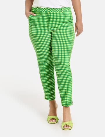 SAMOON Regular Pants 'Greta' in Green: front
