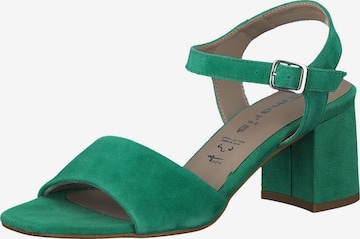 Sandales TAMARIS en vert : devant