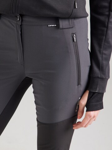ICEPEAK Slimfit Παντελόνι πεζοπορίας 'DORAL' σε γκρι