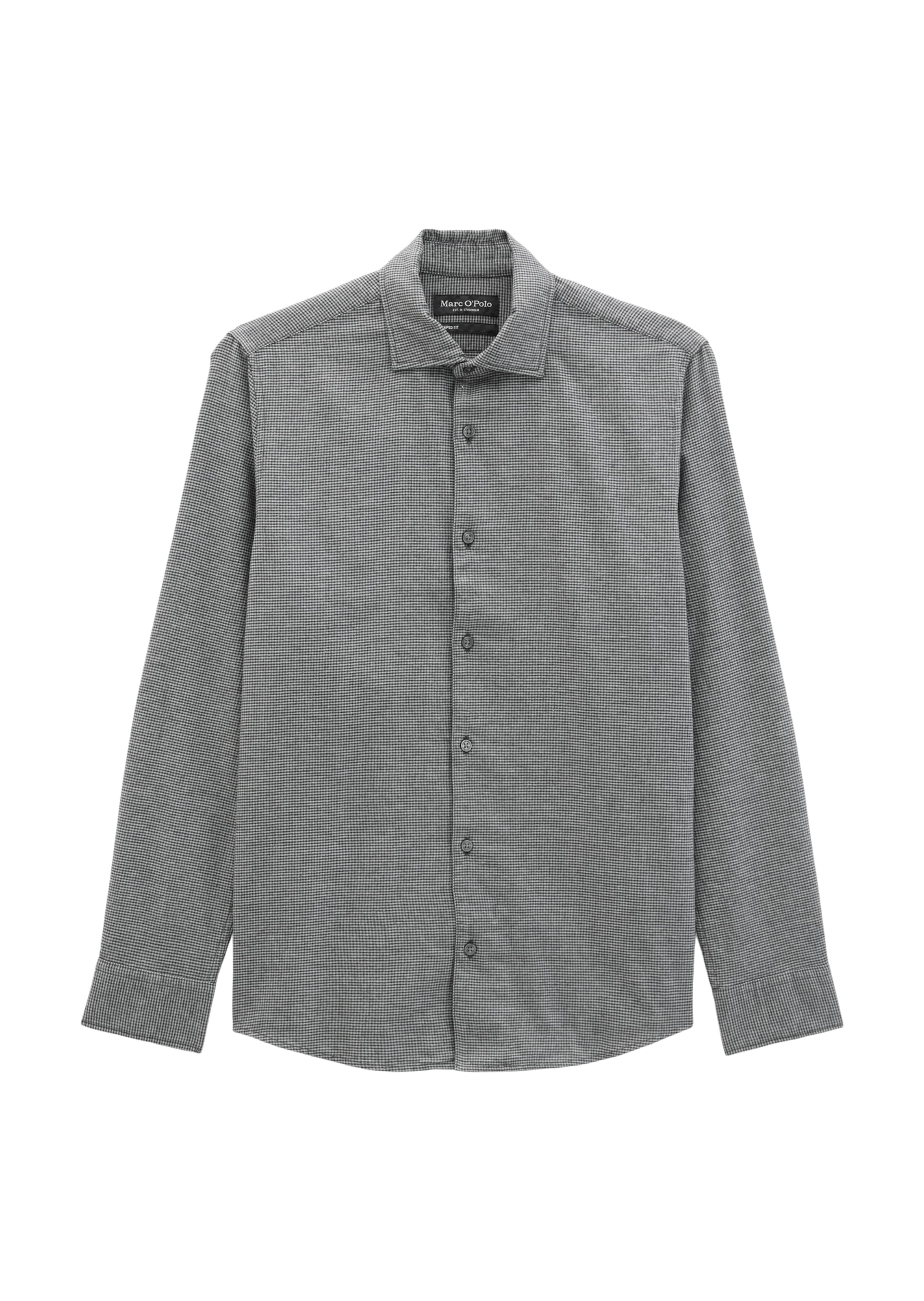 Marc O'Polo Slim Fit Hemd in Grau: Vorderseite