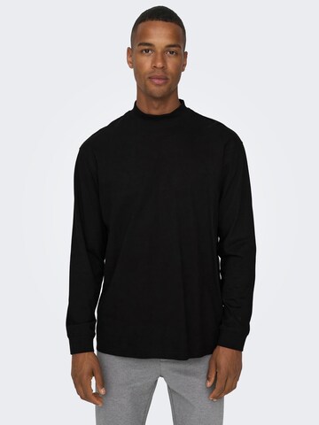 Only & Sons Shirt 'FRED' in Black: front
