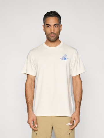 THE NORTH FACE Majica 'MOUNTAIN CELEBRATION' | bela barva