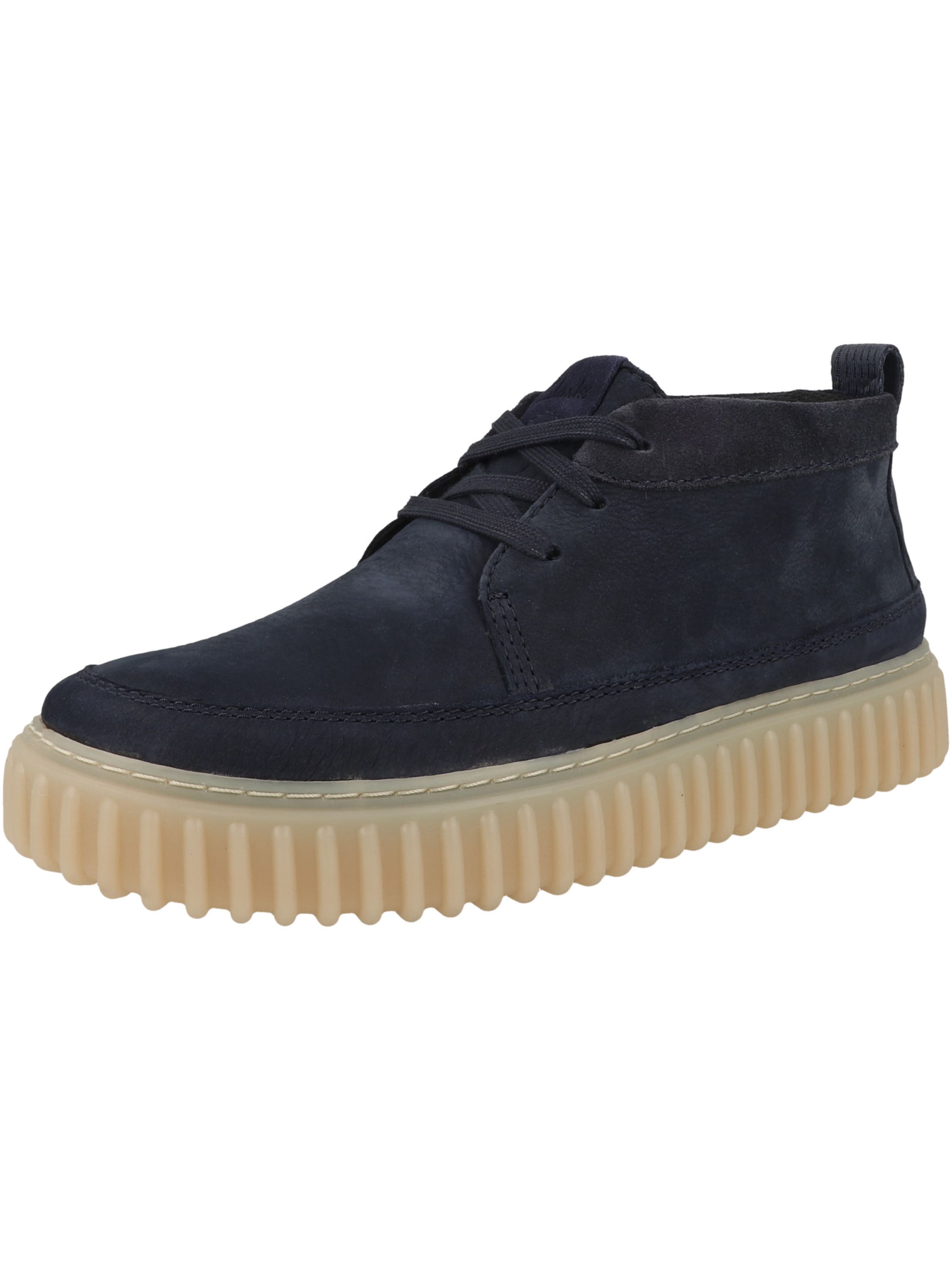 Scarpa stringata 'Torhill Lace High' di CLARKS in blu: frontale