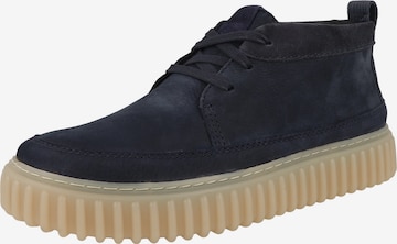 Chaussure à lacets 'Torhill Lace High' CLARKS en bleu : devant