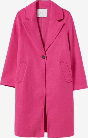 Manteau mi-saison Bershka en rose : devant