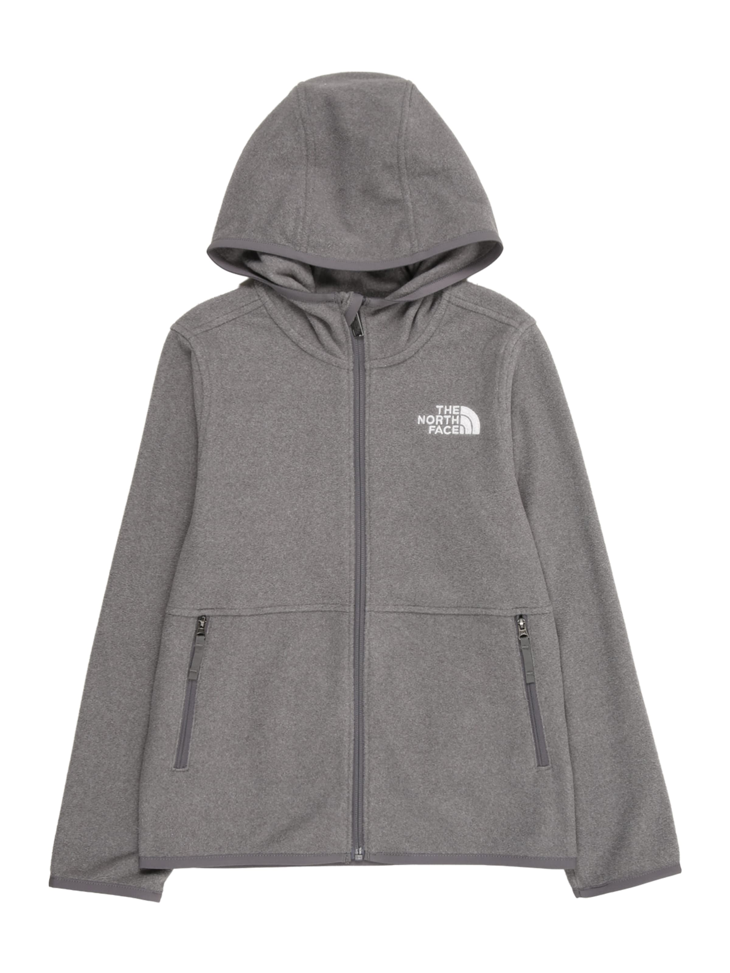 THE NORTH FACE Sportowa bluza rozpinana 'GLACIER' w kolorze szary: przód