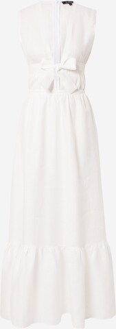 KAN Καλοκαιρινό φόρεμα σε λευκό: μπροστά