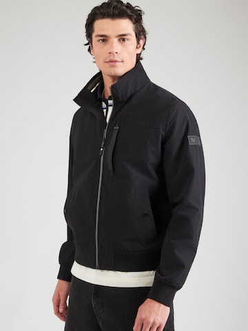 Geacă de primăvară-toamnă de la s.Oliver pe negru: față