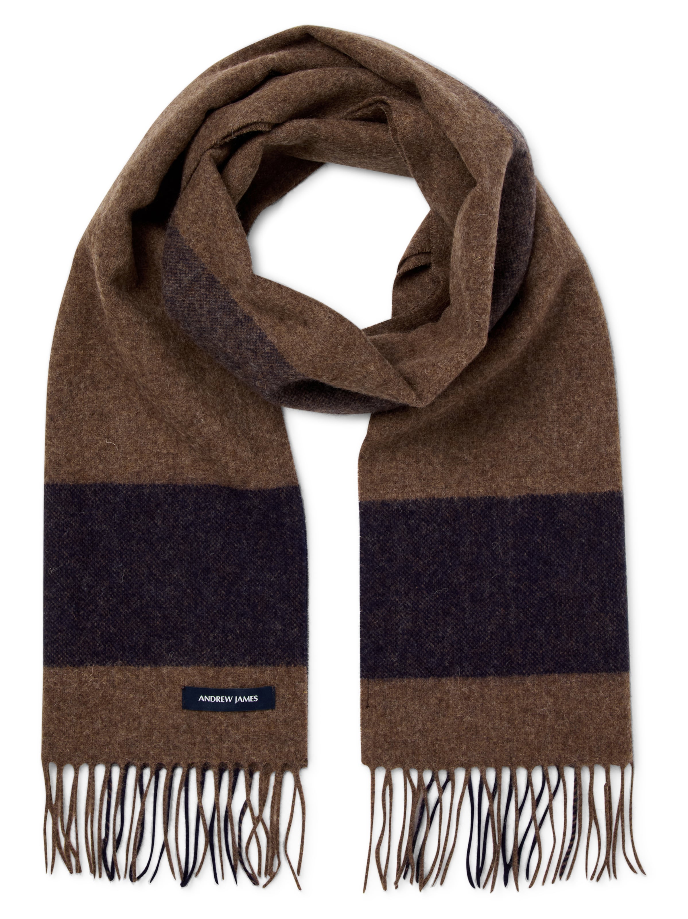Andrew James Scarf in Brown: front