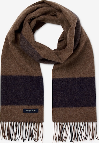 Andrew James Scarf in Brown: front