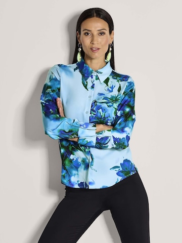 MADELEINE Blouse in Blauw: voorkant