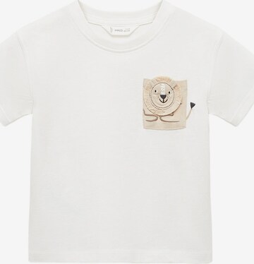 T-Shirt 'MUFA' MANGO KIDS en beige : devant