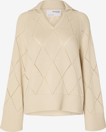 SELECTED FEMME Pullover 'VENKE' i beige: forside