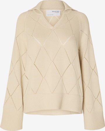 Pullover 'VENKE' di SELECTED FEMME in beige: frontale