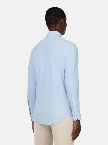 Boggi Milano Slim fit Overhemd 'B Tech' in Blauw