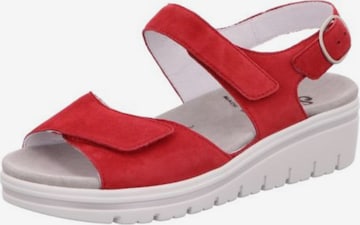 SEMLER Sandals in Red: front