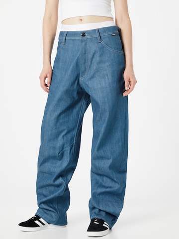 Wide Leg Jean G-Star RAW en bleu : devant