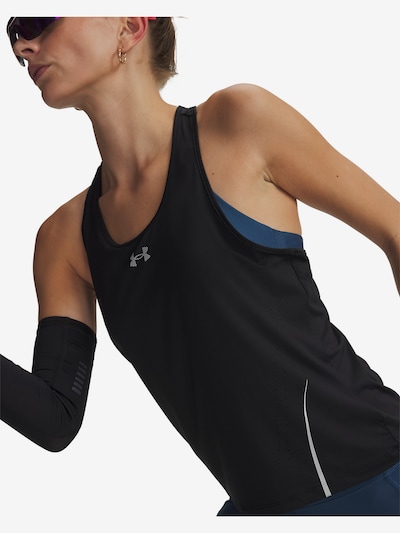 UNDER ARMOUR Sports Top 'Velociti Pro' in L in Black / White, Item view