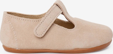 Pisamonas - Zapatos primeros pasos en beige: frente