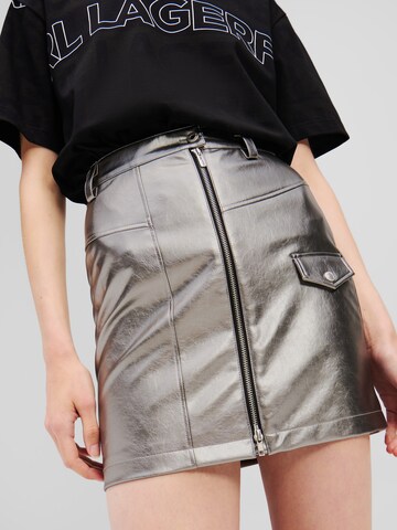 KARL LAGERFELD JEANS Skirt in Grey: front