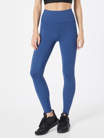 UNDER ARMOUR Skinny Sports trousers 'Meridian' in Blue: front