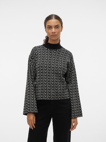 VERO MODA Sweater 'GOLD NEEDLE' in Black: front