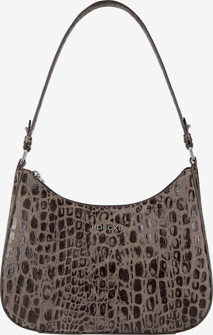 Roeckl Tasche 'CLEO SCHULTERTASCHE CROCO SMALL' in Braun: Vorderseite