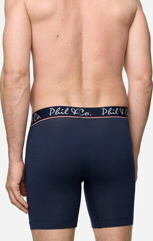 Phil & Co. Berlin Boxer shorts ' Jersey Long Boxer ' in Blue