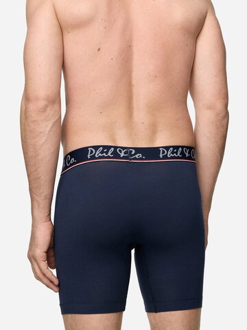 Phil & Co. Berlin Boxershorts ' Jersey Long Boxer ' in Blauw