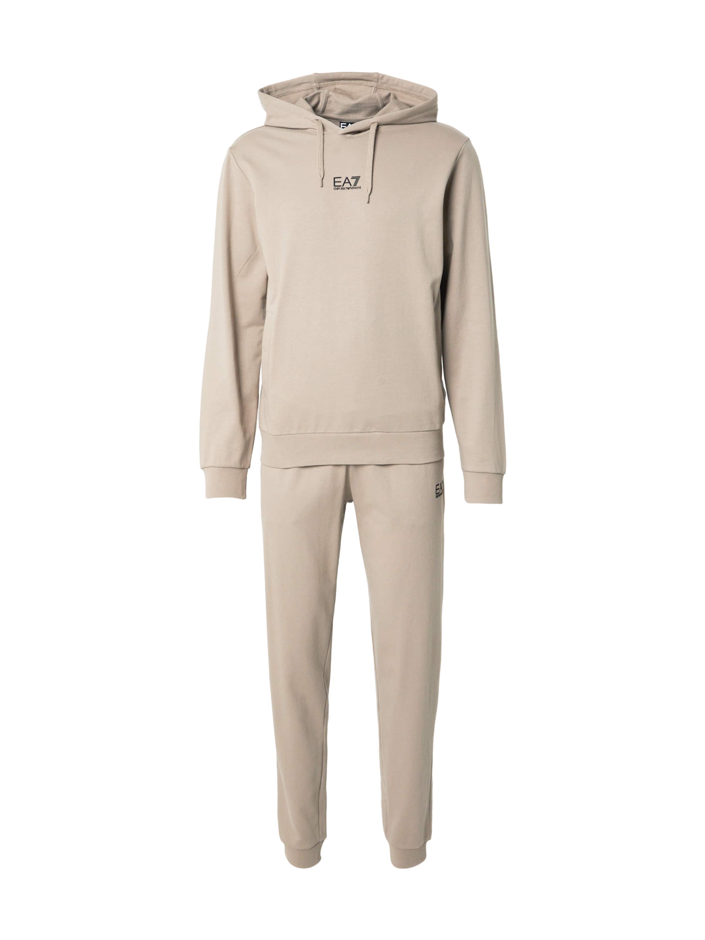 Regular Survêtement EA7 Emporio Armani en marron : devant